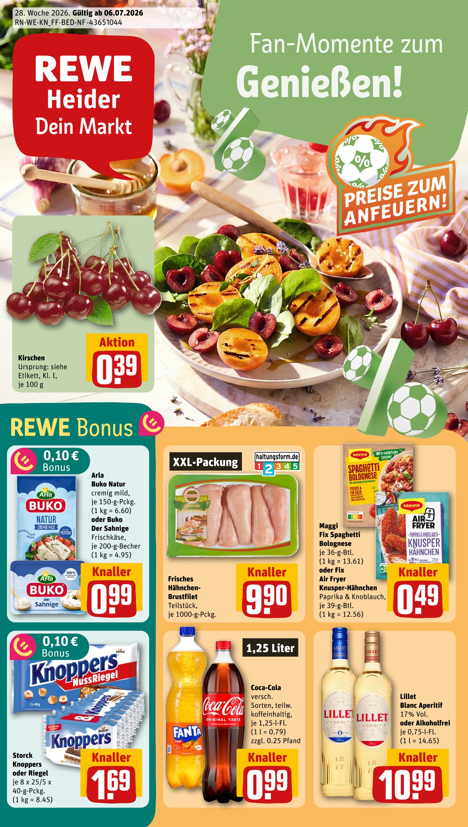 Aktueller REWE Discounter Prospekt in Elsdorf und Umgebung, "Dein Markt" mit 28 Seiten, 06.07.2026 - 11.07.2026